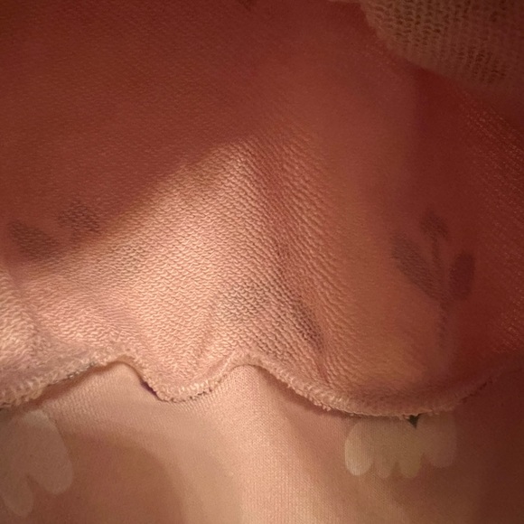 PETIT BATEAU Girl SWEATSHIRT SALINE PINK WITH FLOWER PRINT - Picture 4 of 6